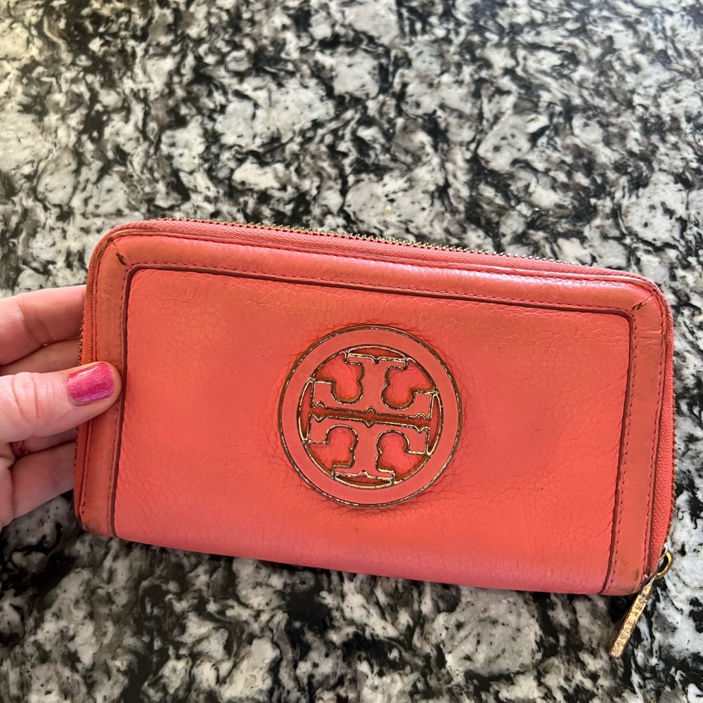 Tory Burch large zipper wallet